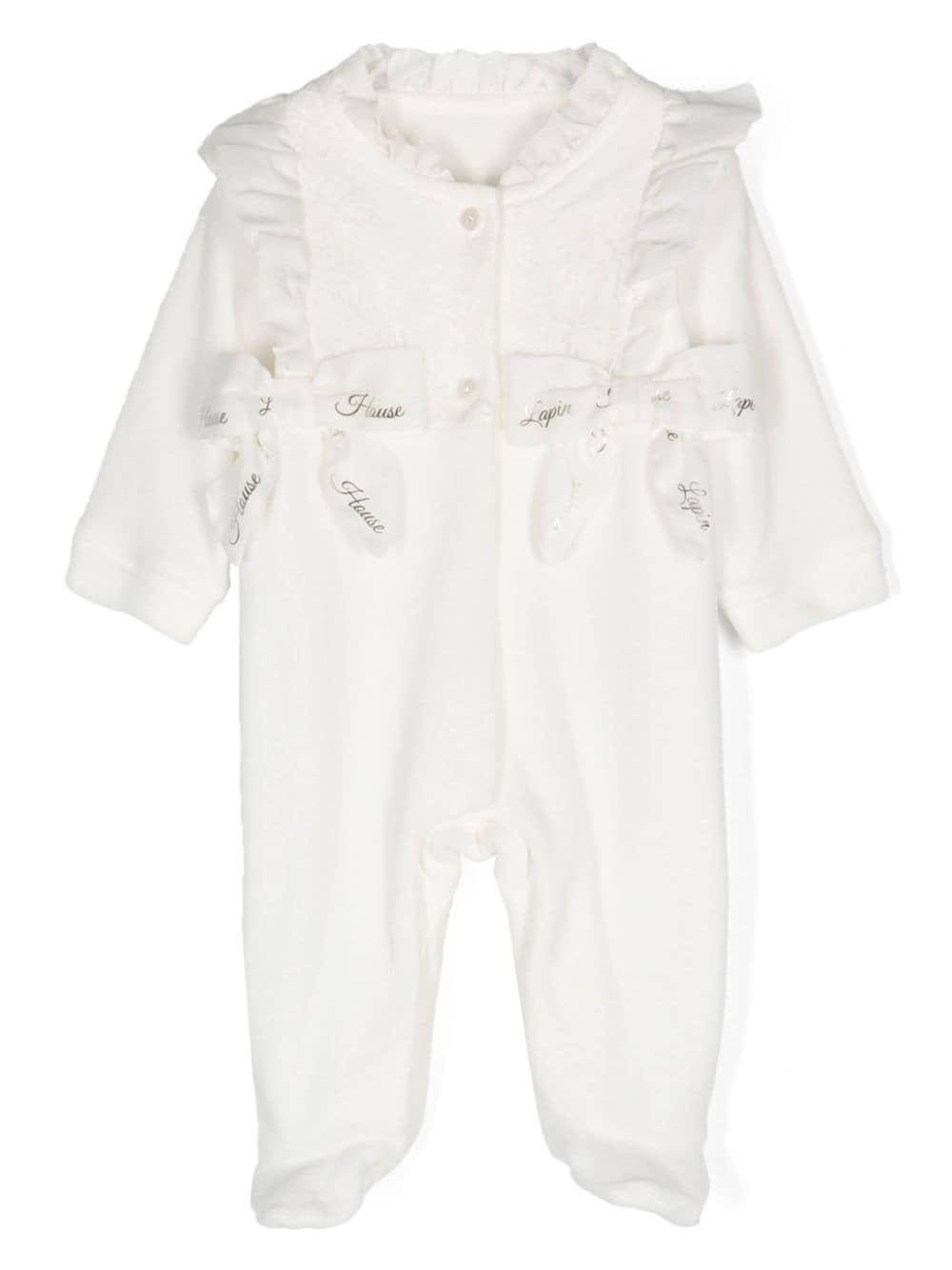 Lapin House bow-detail pyjamas - White von Lapin House