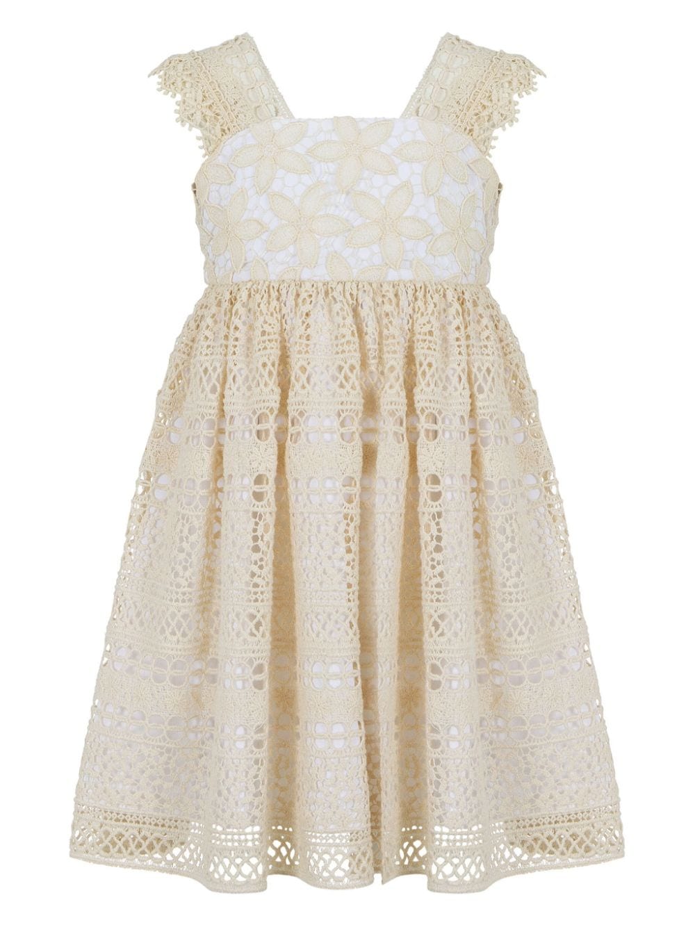 Lapin House crochet empire dress - Neutrals von Lapin House