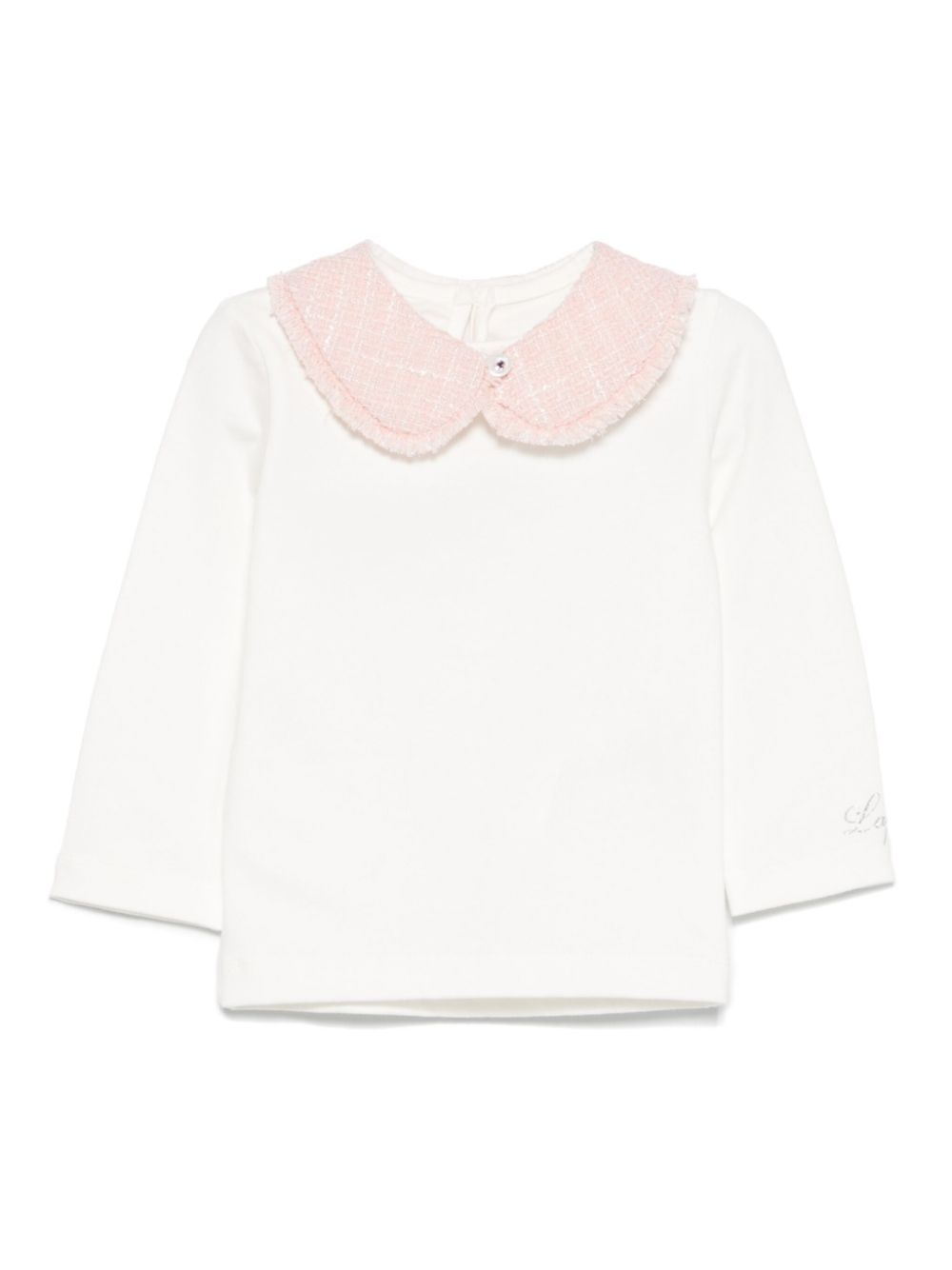 Lapin House detachable-collar T-shirt - White von Lapin House