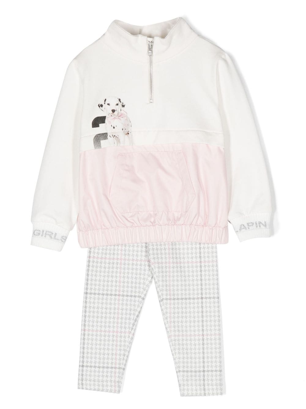 Lapin House dog-print jacket and leggings set - White von Lapin House