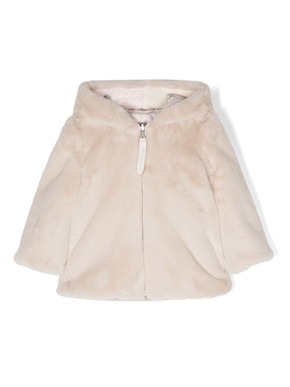 Lapin House faux-fur hooded coat - Neutrals von Lapin House