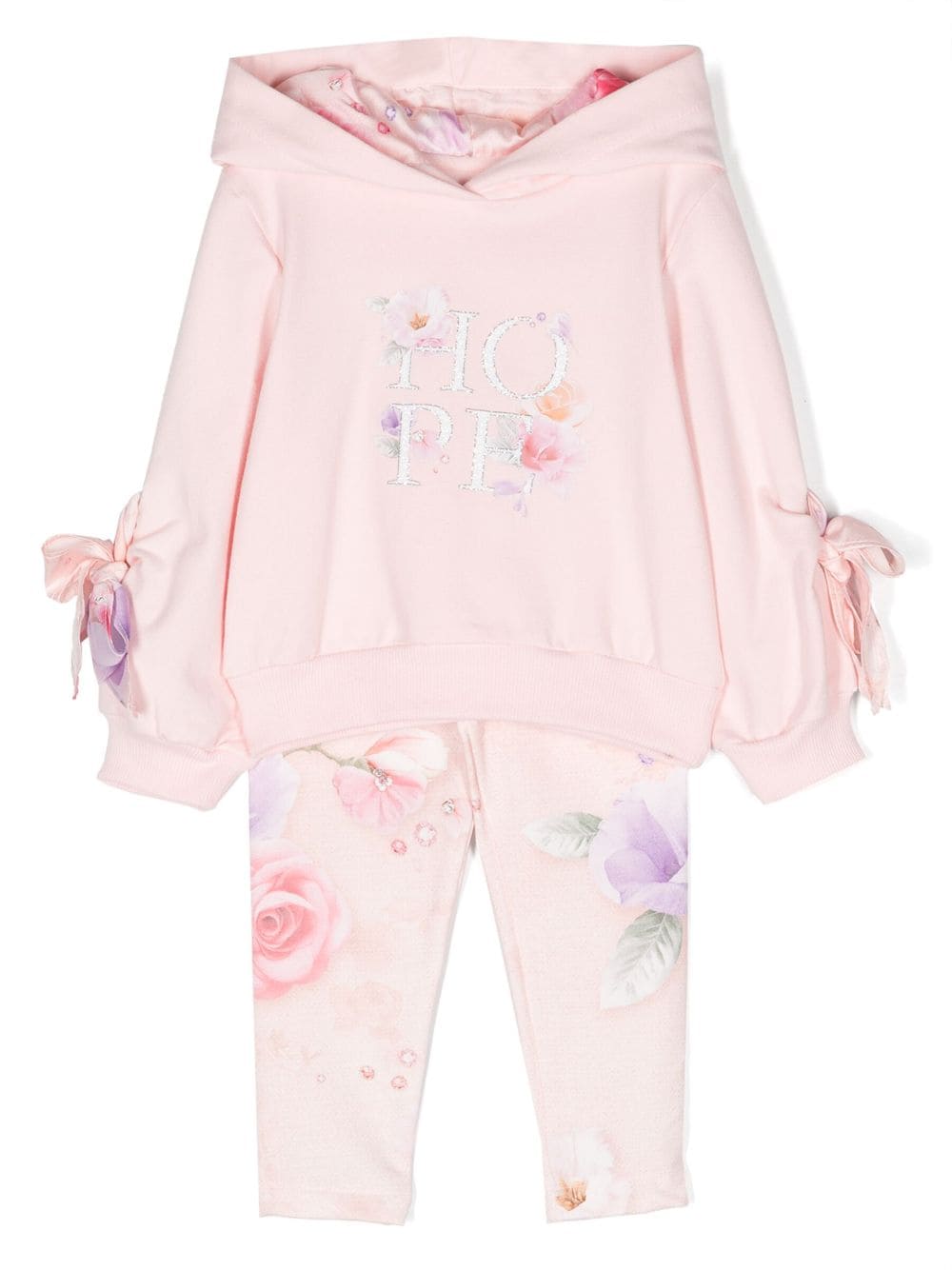 Lapin House floral-print cotton-blend tracksuit - Pink von Lapin House