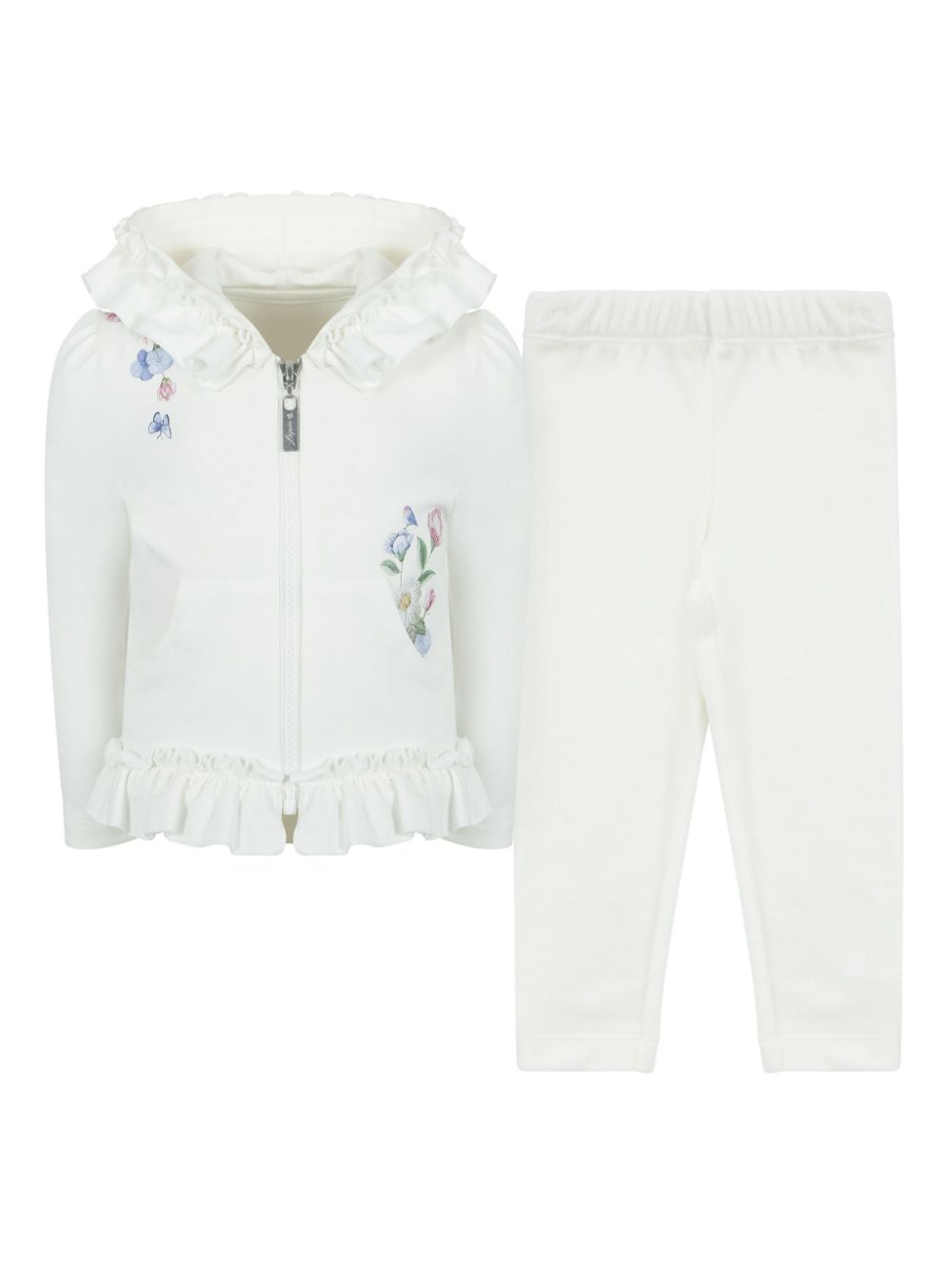 Lapin House floral-print cotton tracksuit - White von Lapin House