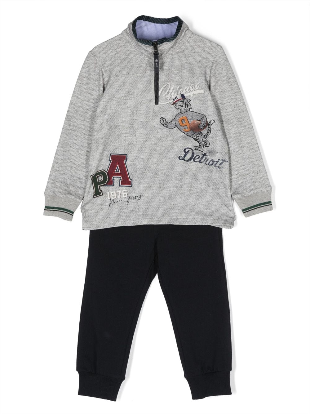 Lapin House graphic-print cotton tracksuit - Grey von Lapin House