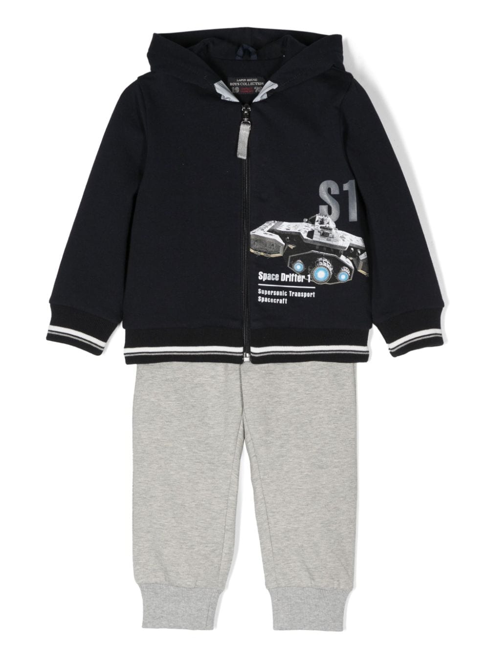 Lapin House graphic-print hooded tracksuit - Blue von Lapin House