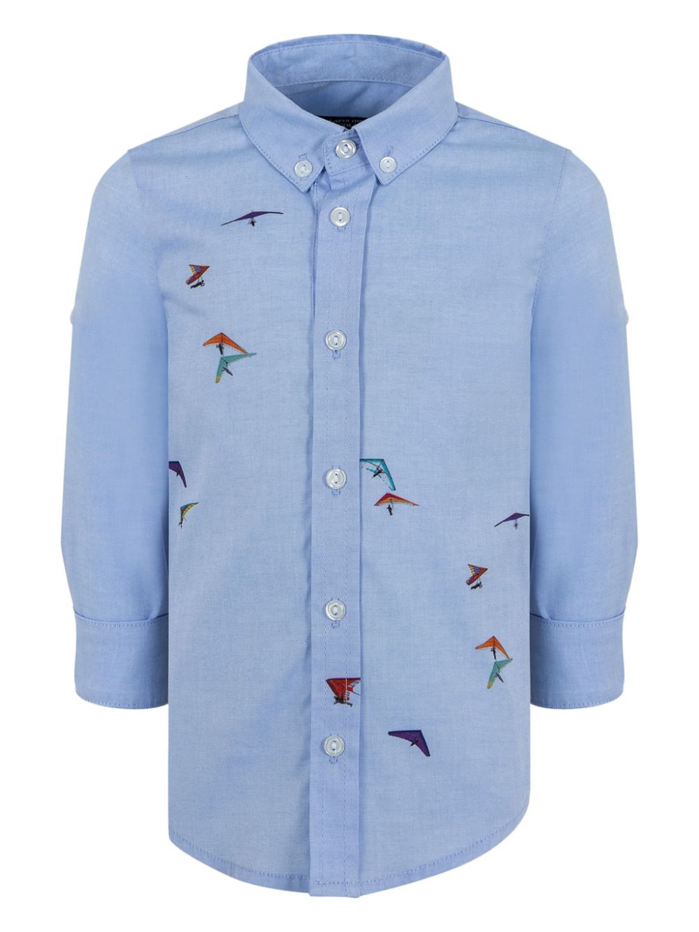 Lapin House hang-gliding-print cotton shirt - Blue von Lapin House