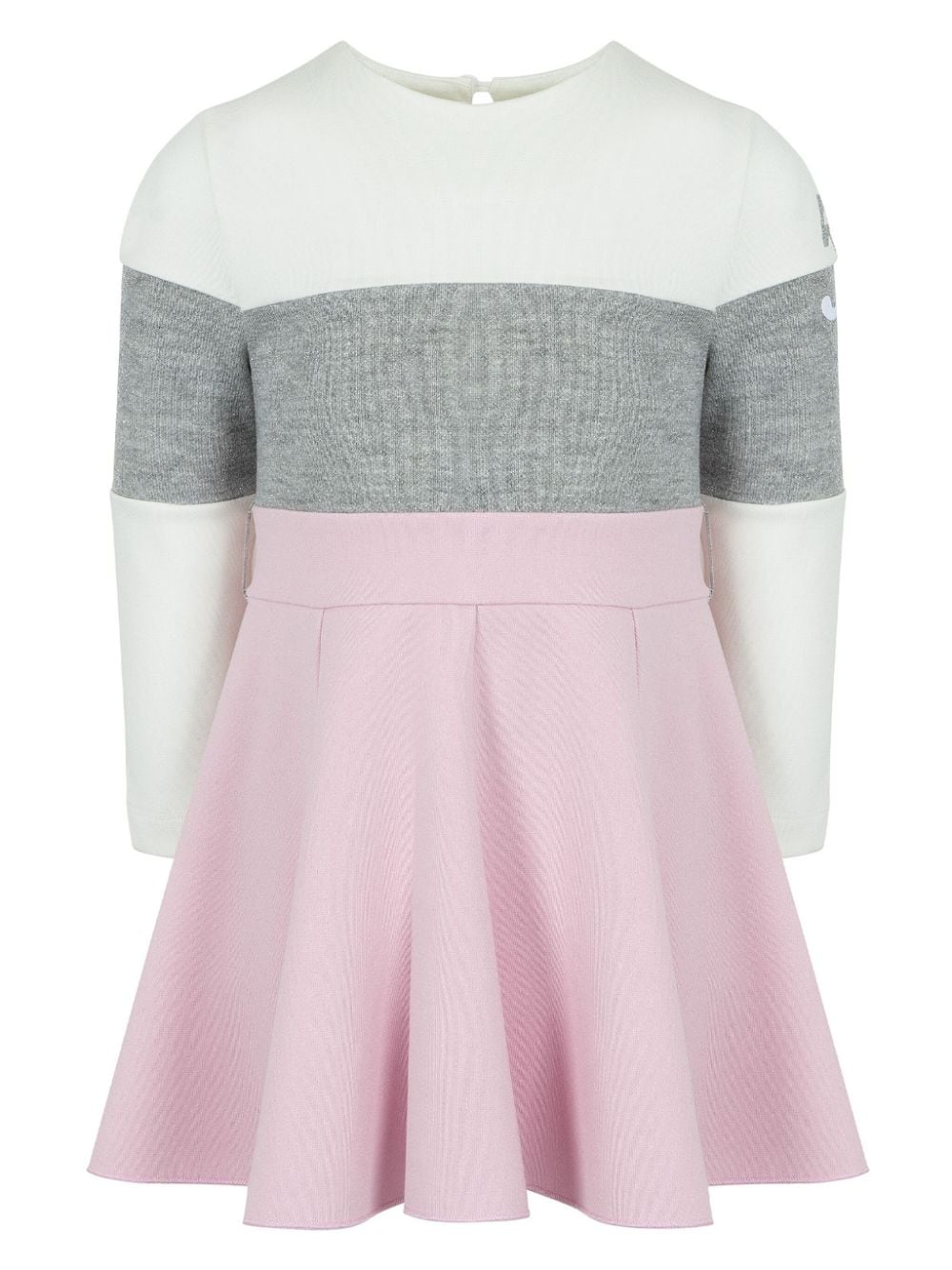 Lapin House knitted-upper colour-block dress - Pink von Lapin House