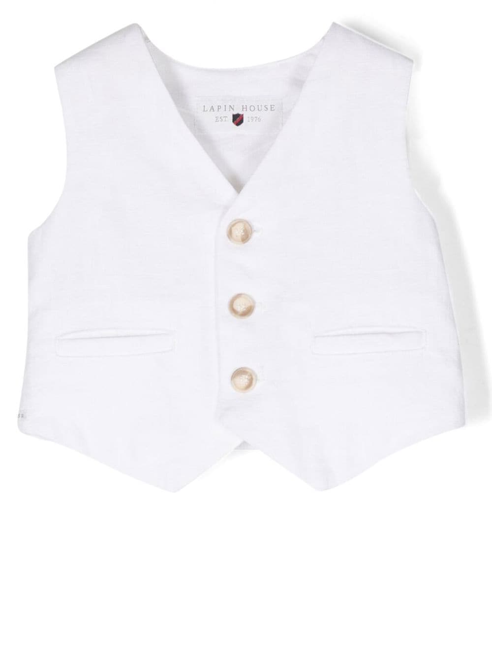 Lapin House linen waistcoat jacket - White von Lapin House
