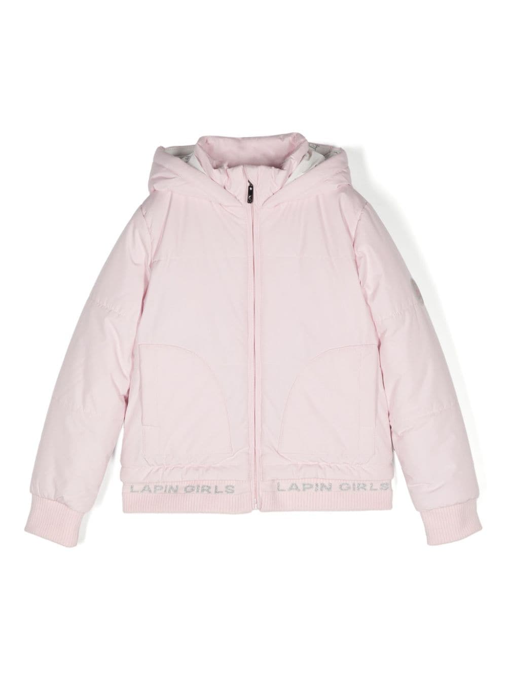 Lapin House logo-embellishment padded jacket - Pink von Lapin House