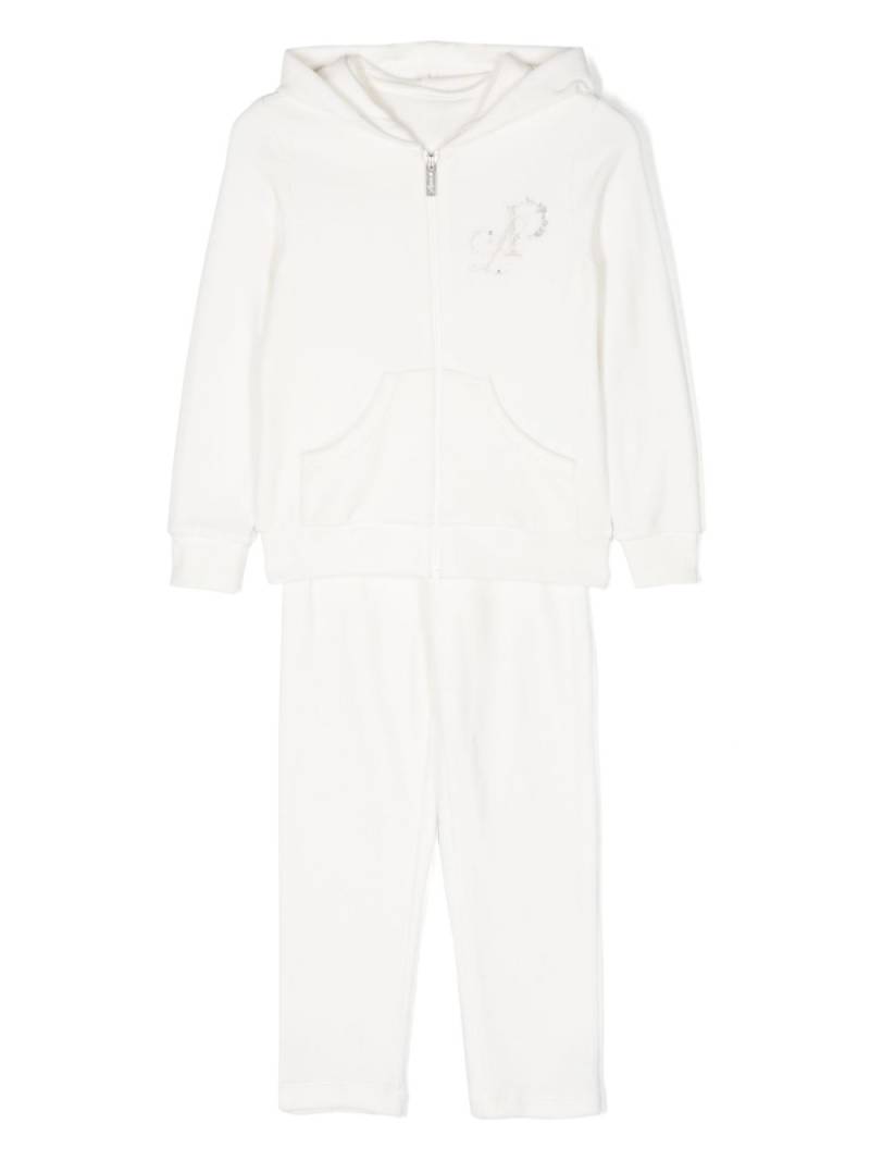 Lapin House logo-embroidered zip-up tracksuit - White von Lapin House