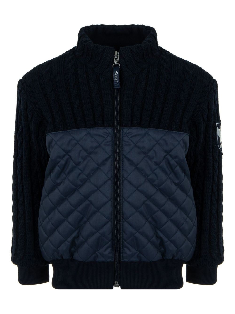 Lapin House logo-patch padded jacket - Blue von Lapin House