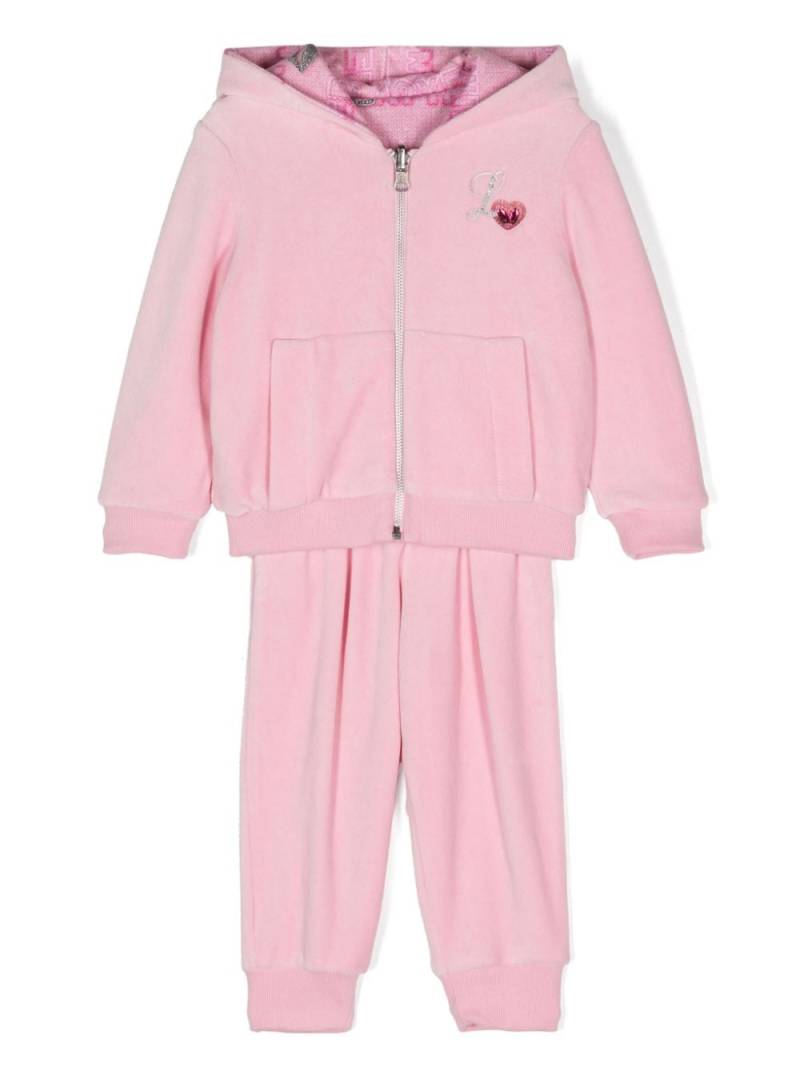 Lapin House logo-print terry-cloth tracksuit - Pink von Lapin House