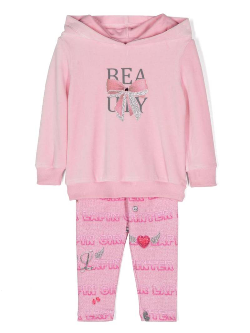 Lapin House logo-print tracksuit - Pink von Lapin House