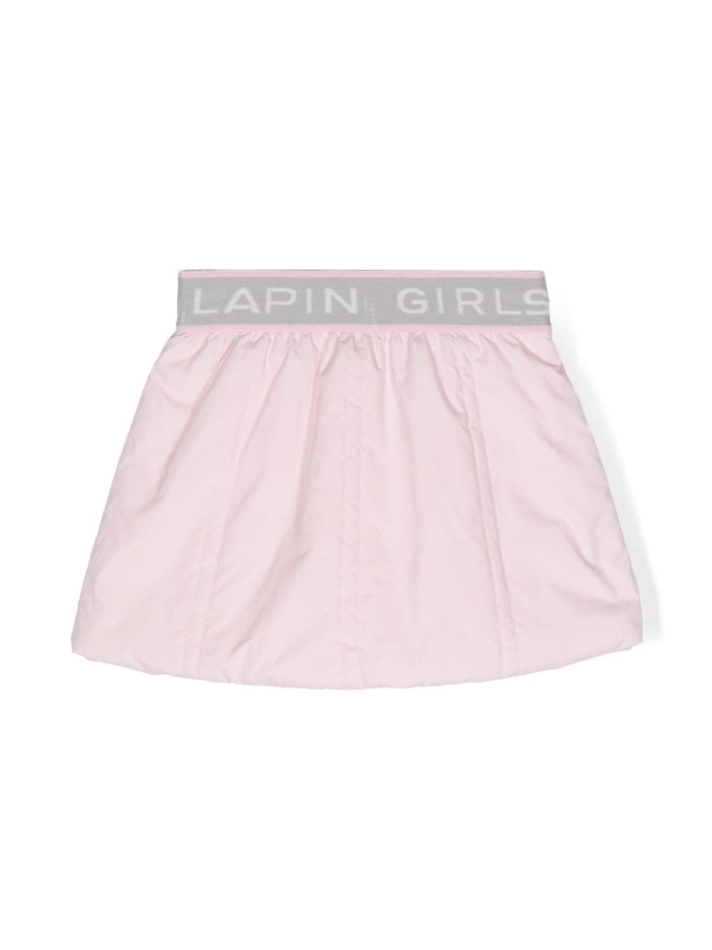 Lapin House logo-waistband padded skirt - Pink von Lapin House
