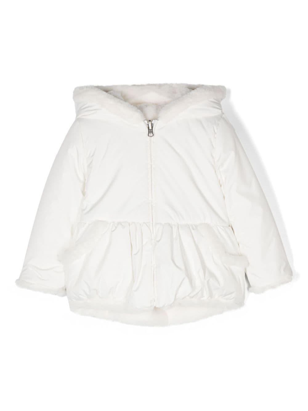 Lapin House reversible hooded puffer jacket - White von Lapin House