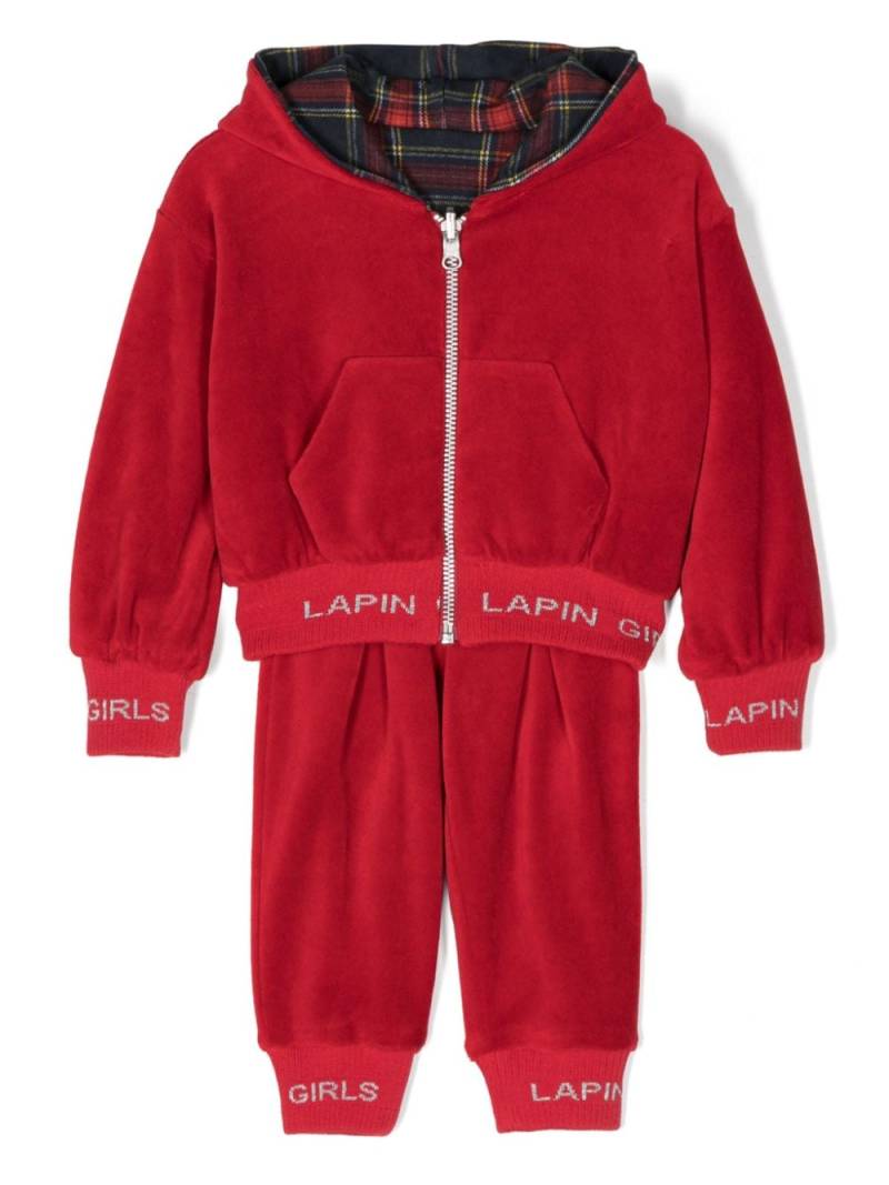 Lapin House reversible hooded tracksuit - Red von Lapin House