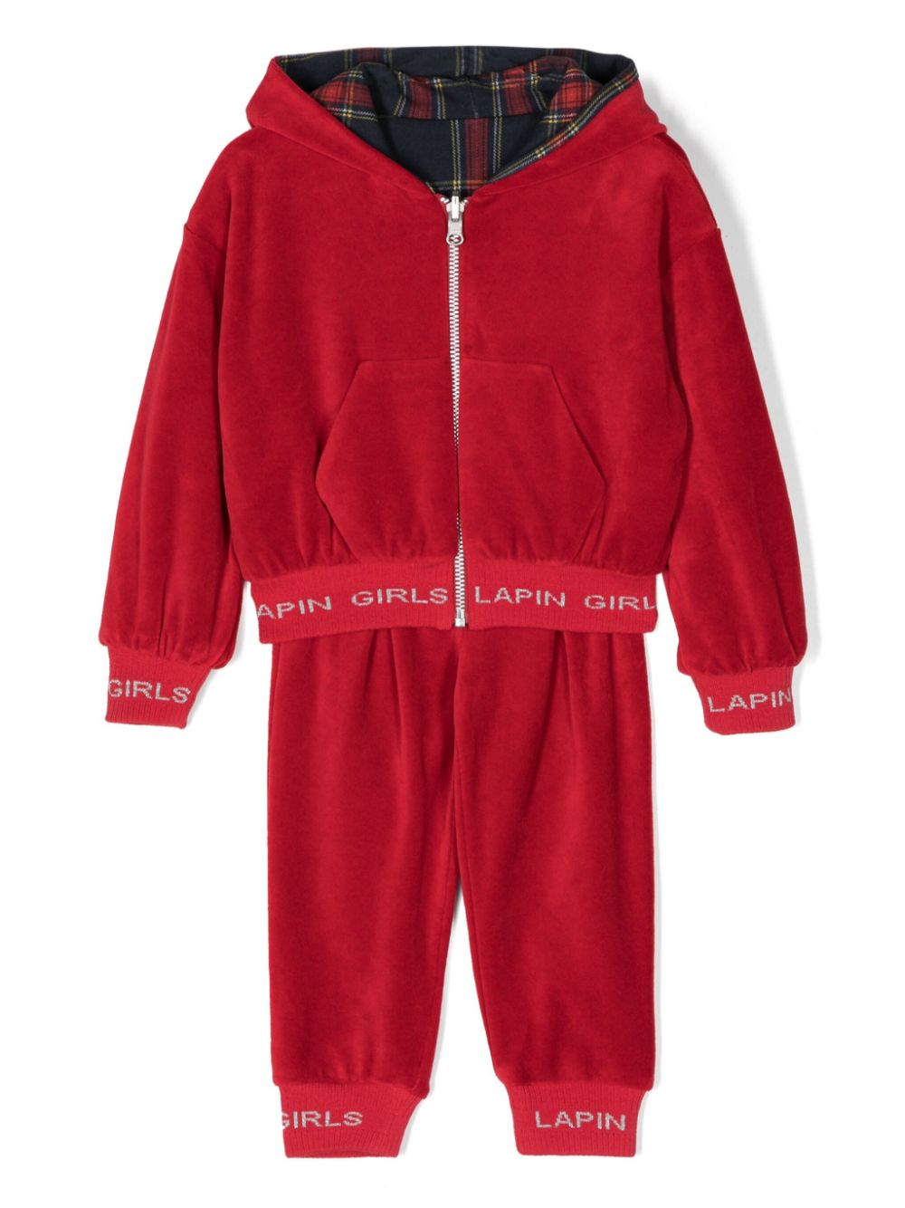 Lapin House reversible hooded tracksuit - Red von Lapin House