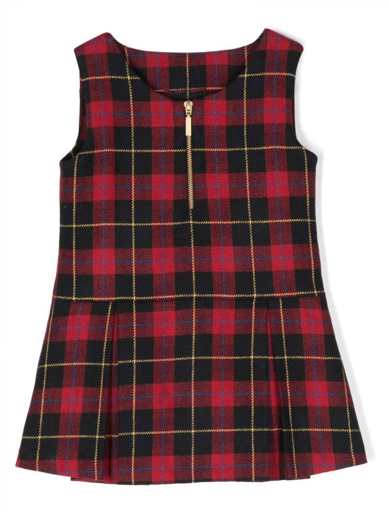 Lapin House sleeveless plaid wool dress - Red von Lapin House