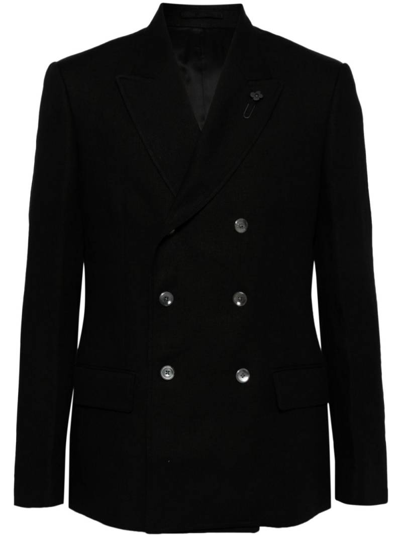 Lardini Attitude double-breasted blazer - Black von Lardini