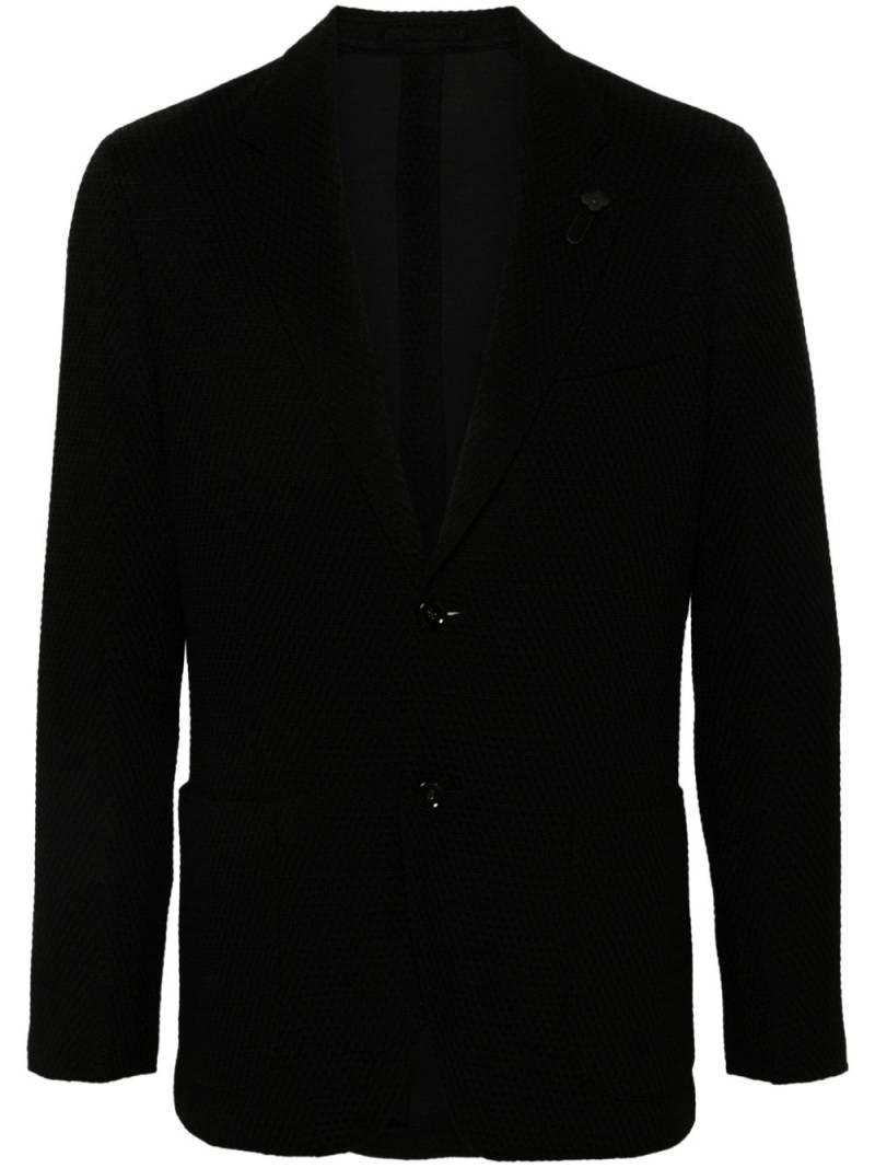 Lardini brooch-detail blazer - Black von Lardini