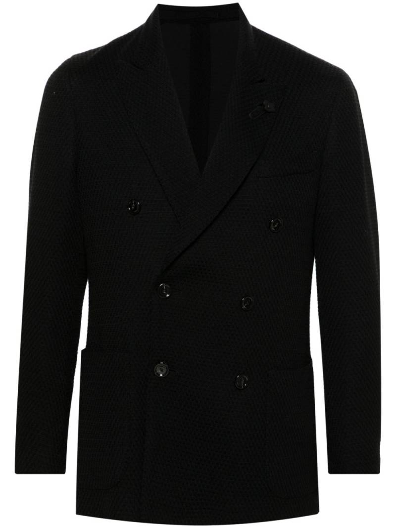 Lardini brooch-detail blazer - Black von Lardini