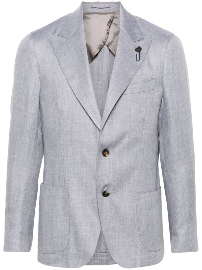 Lardini brooch-detail blazer - Grey von Lardini