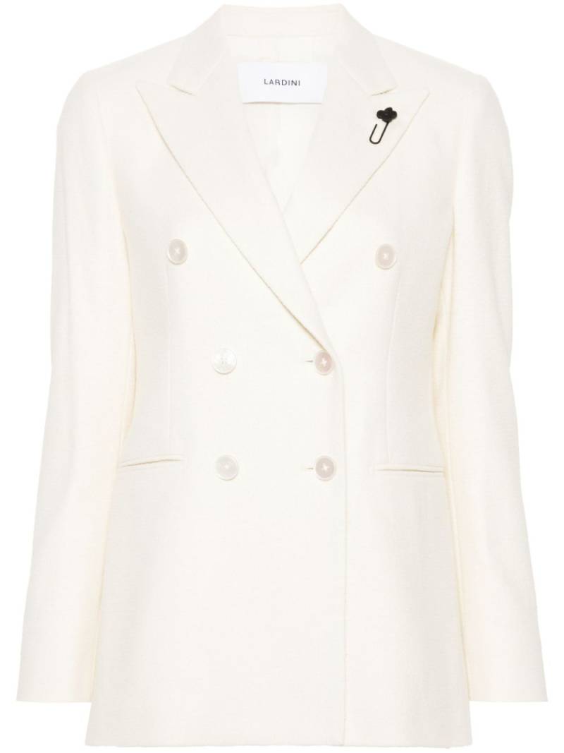 Lardini brooch-detail blazer - Neutrals von Lardini