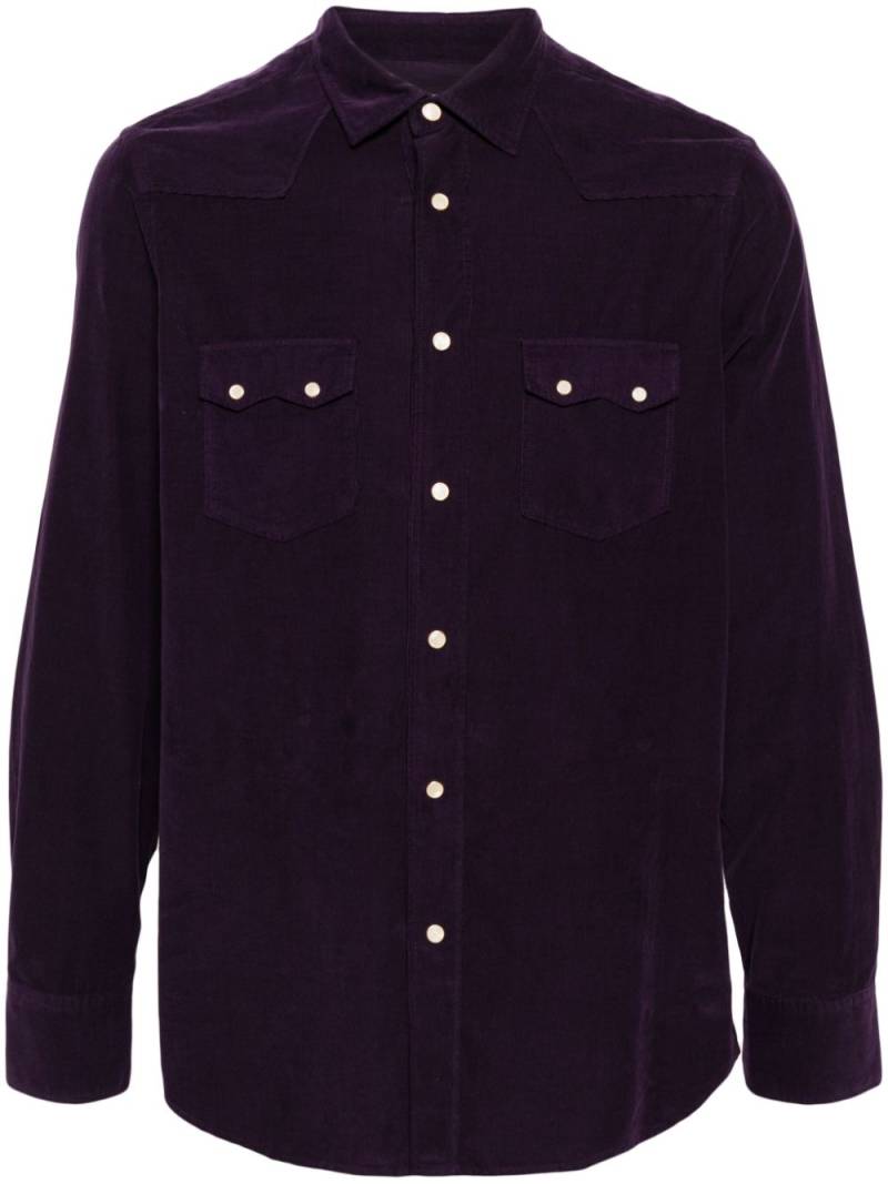 Lardini classic-collar cotton shirt - Purple von Lardini