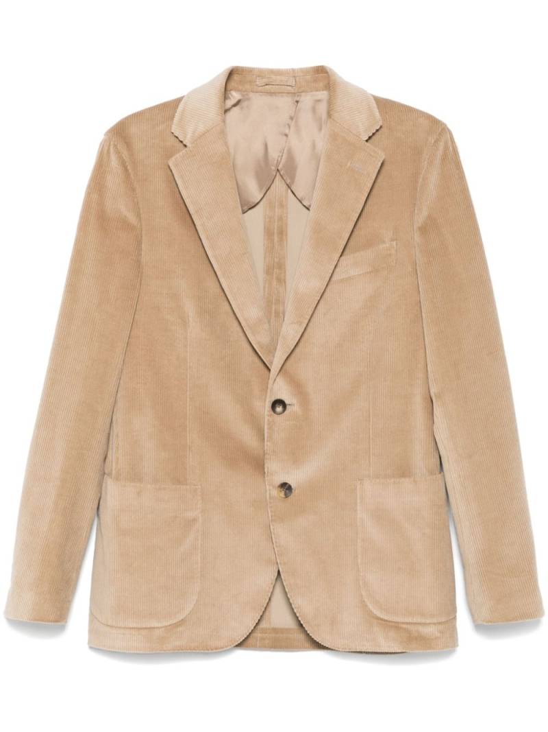 Lardini corduroy blazer - Brown von Lardini