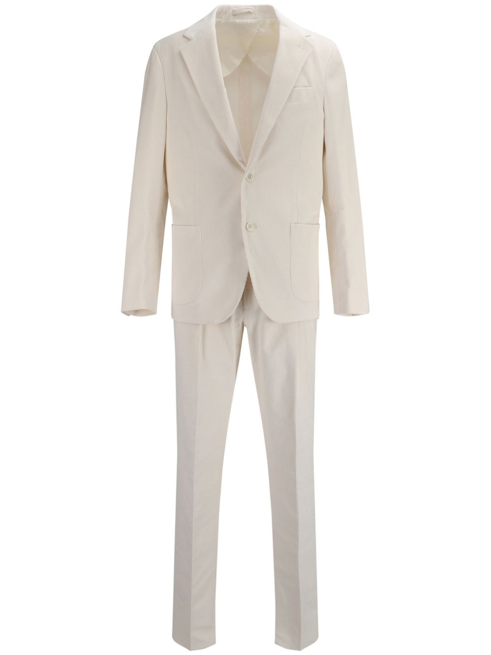 Lardini corduroy single-breasted suit - Neutrals von Lardini