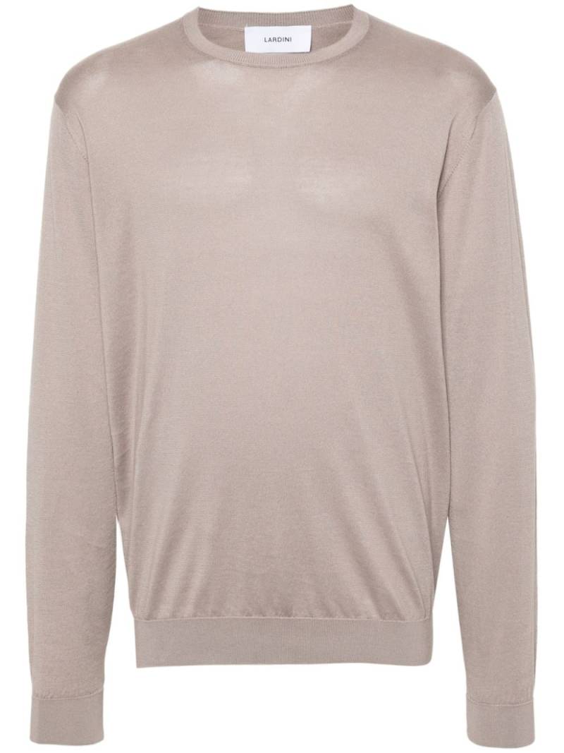 Lardini cotton knitted jumper - Grey von Lardini