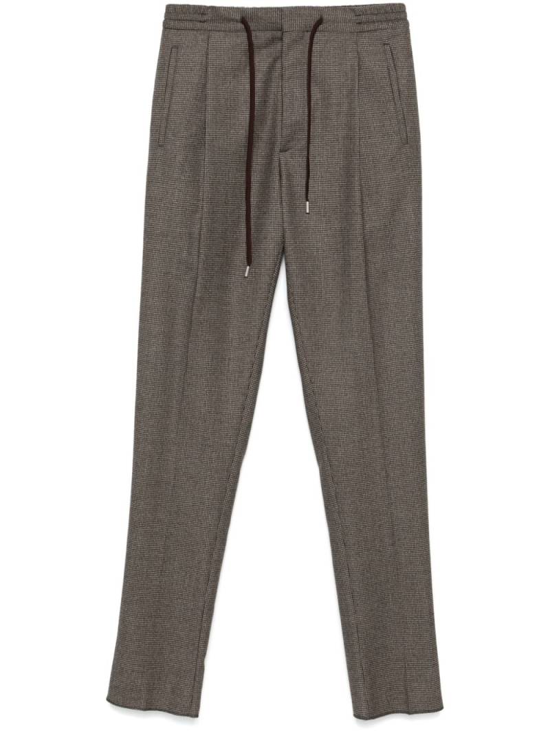 Lardini dogtooth trousers - Brown von Lardini