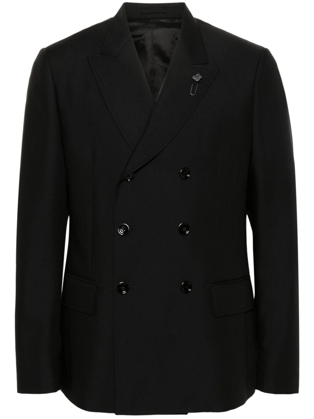 Lardini double-breasted blazer - Black von Lardini