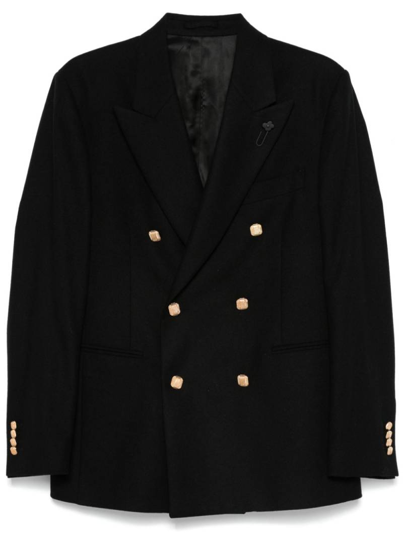 Lardini double-breasted blazer - Black von Lardini