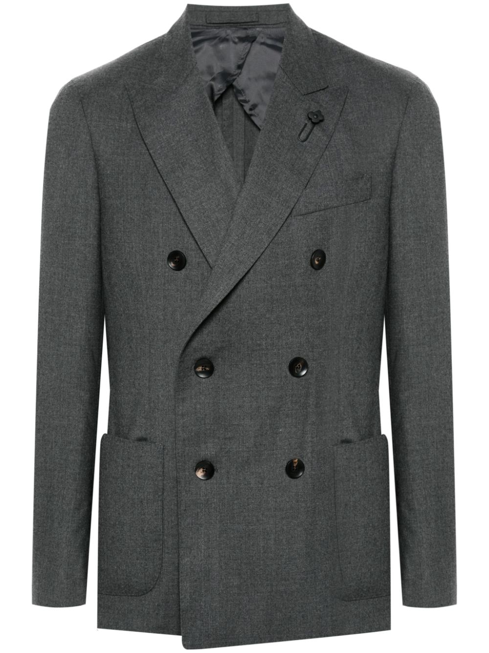 Lardini double-breasted blazer - Black von Lardini