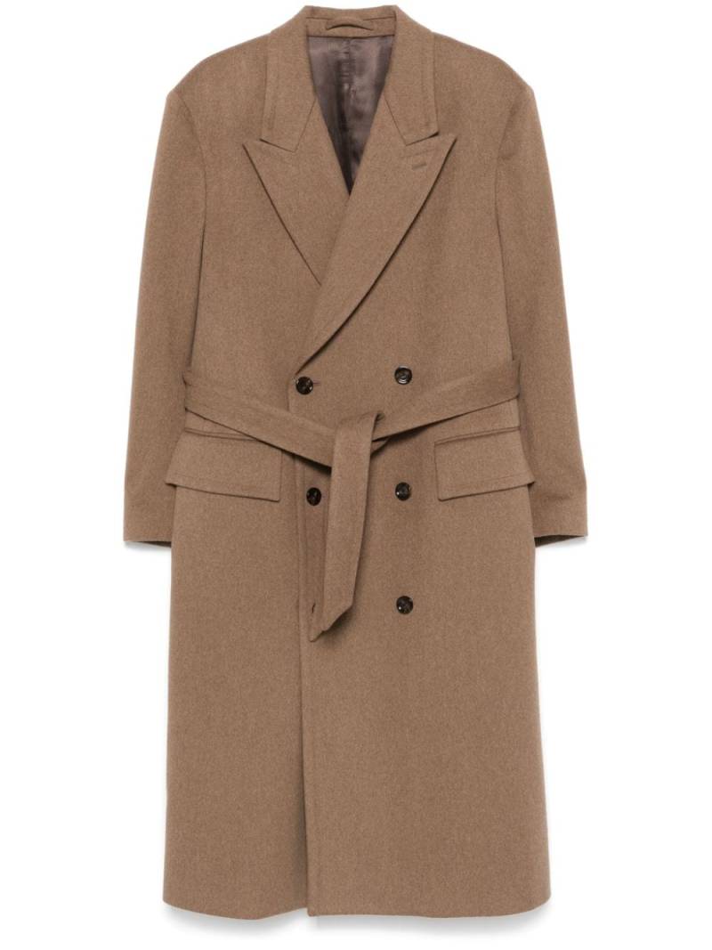 Lardini double-breasted coat - Brown von Lardini