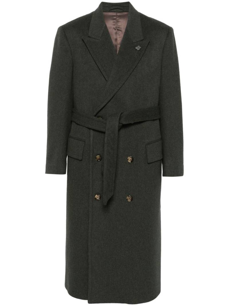 Lardini double-breasted coat - Green von Lardini