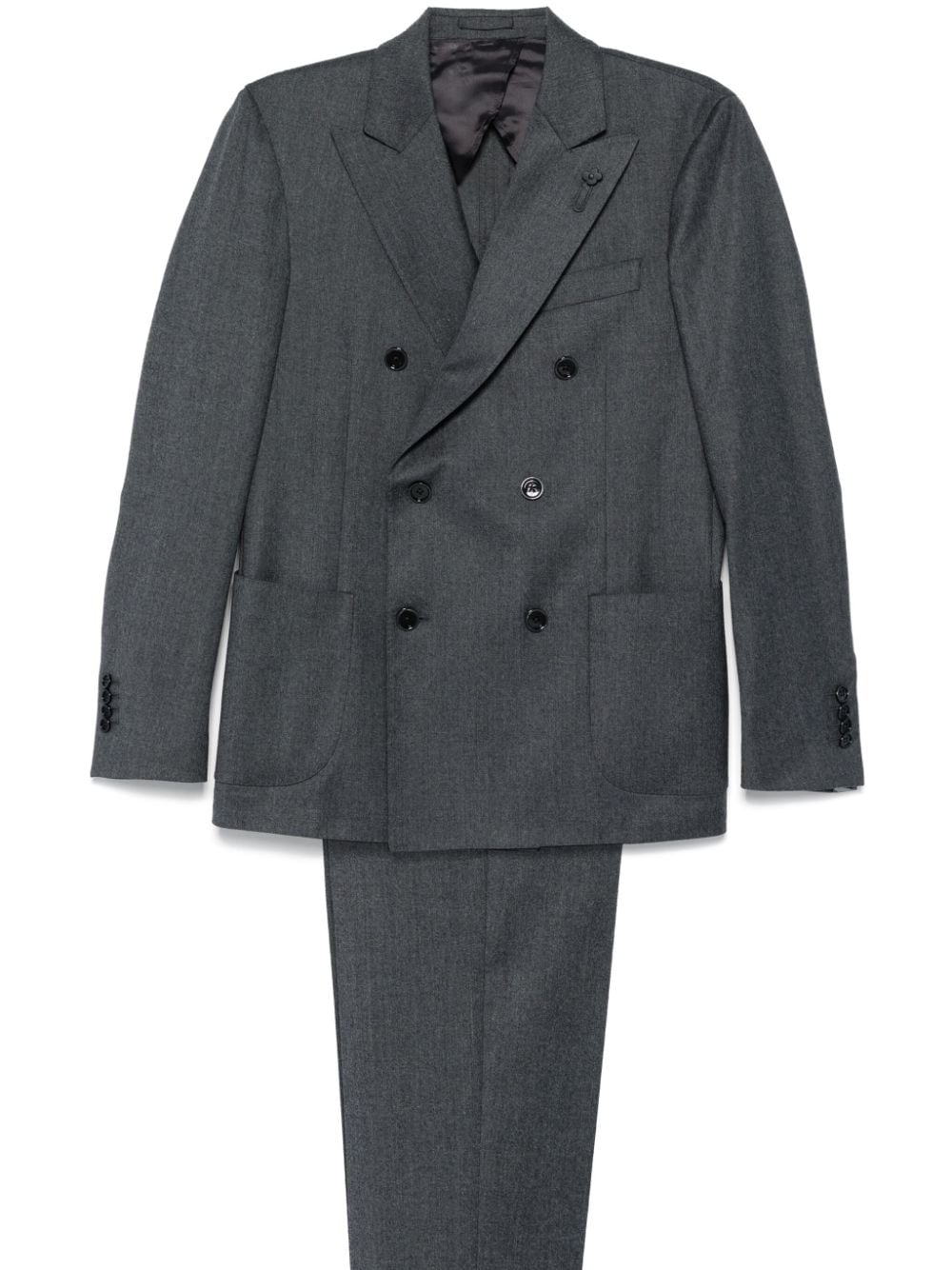 Lardini double-breasted suit - Grey von Lardini