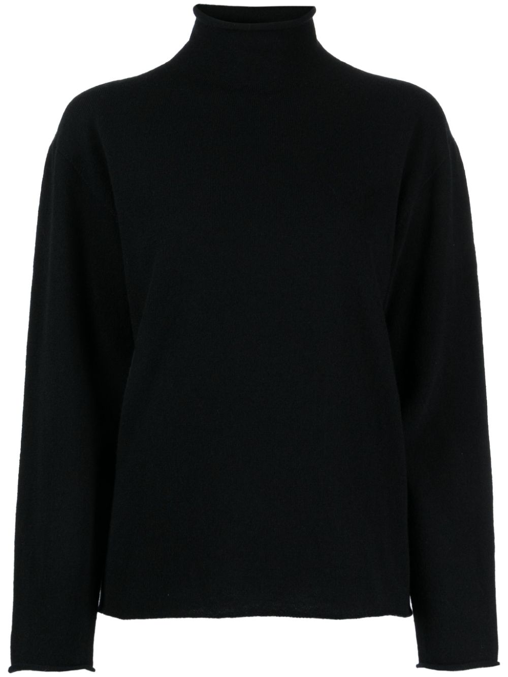 Lardini fine-knit high-neck jumper - Black von Lardini