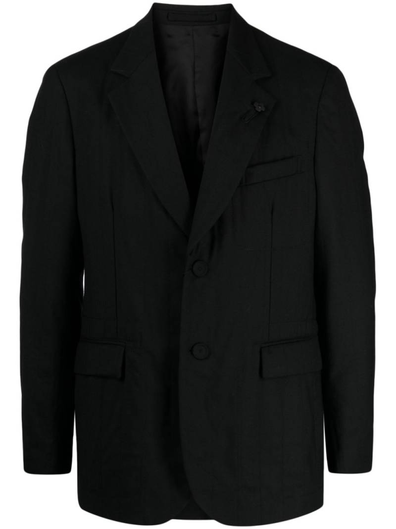 Lardini flower-charm single-breasted blazer - Black von Lardini