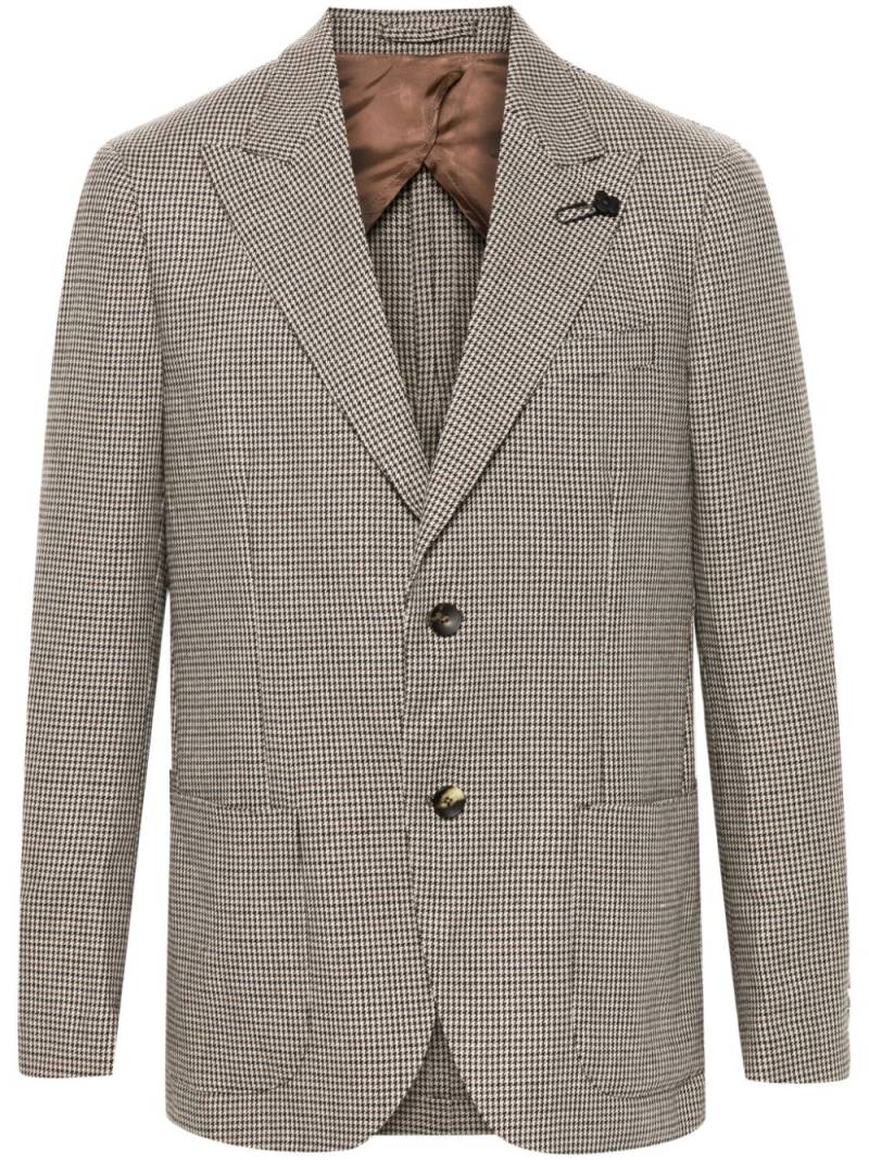 Lardini houndstooth blazer - Neutrals von Lardini