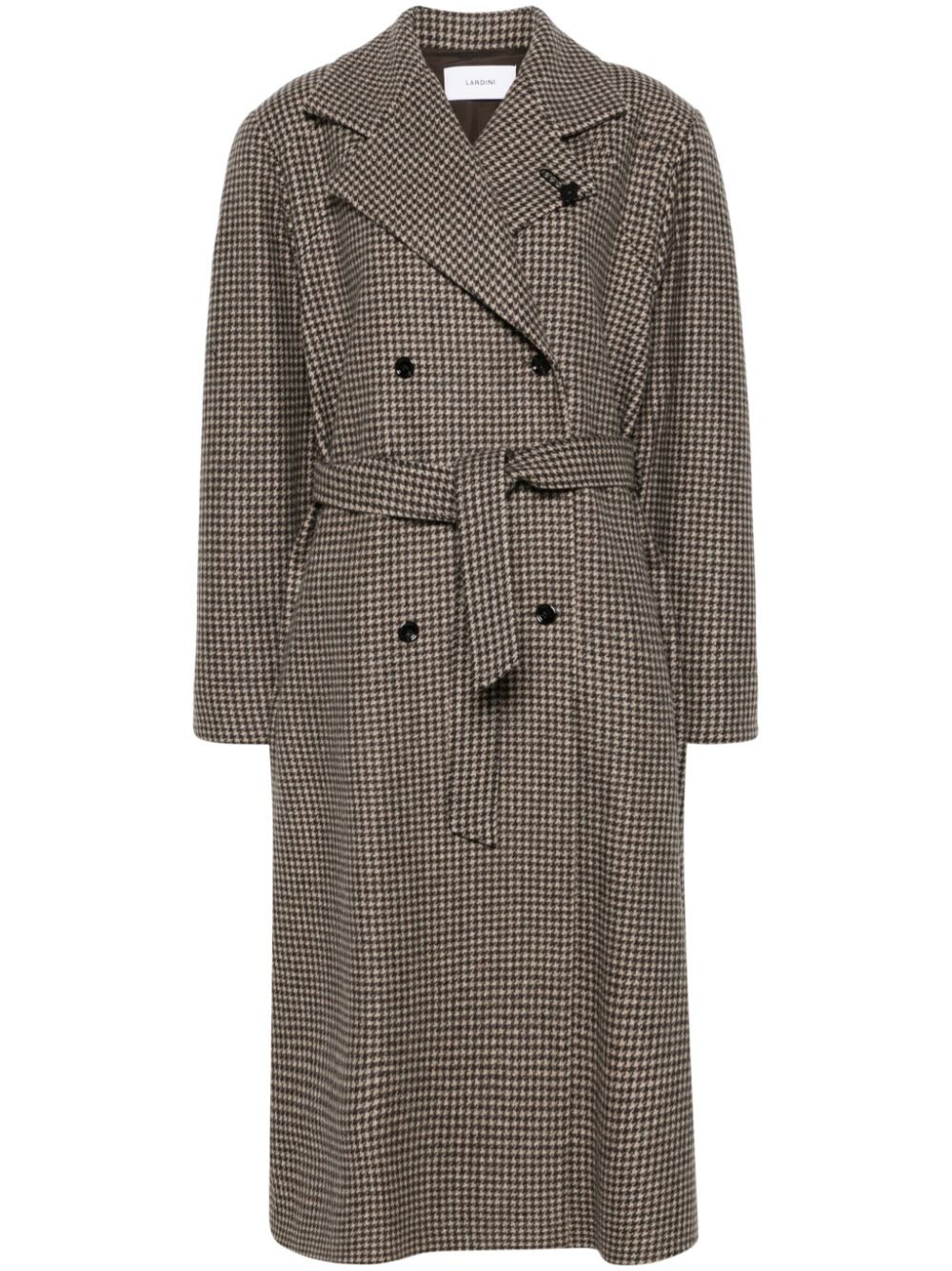 Lardini houndstooth coat - Brown von Lardini