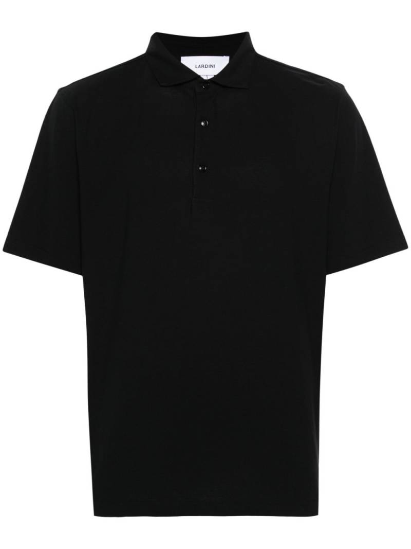 Lardini jersey cotton polo shirt - Black von Lardini