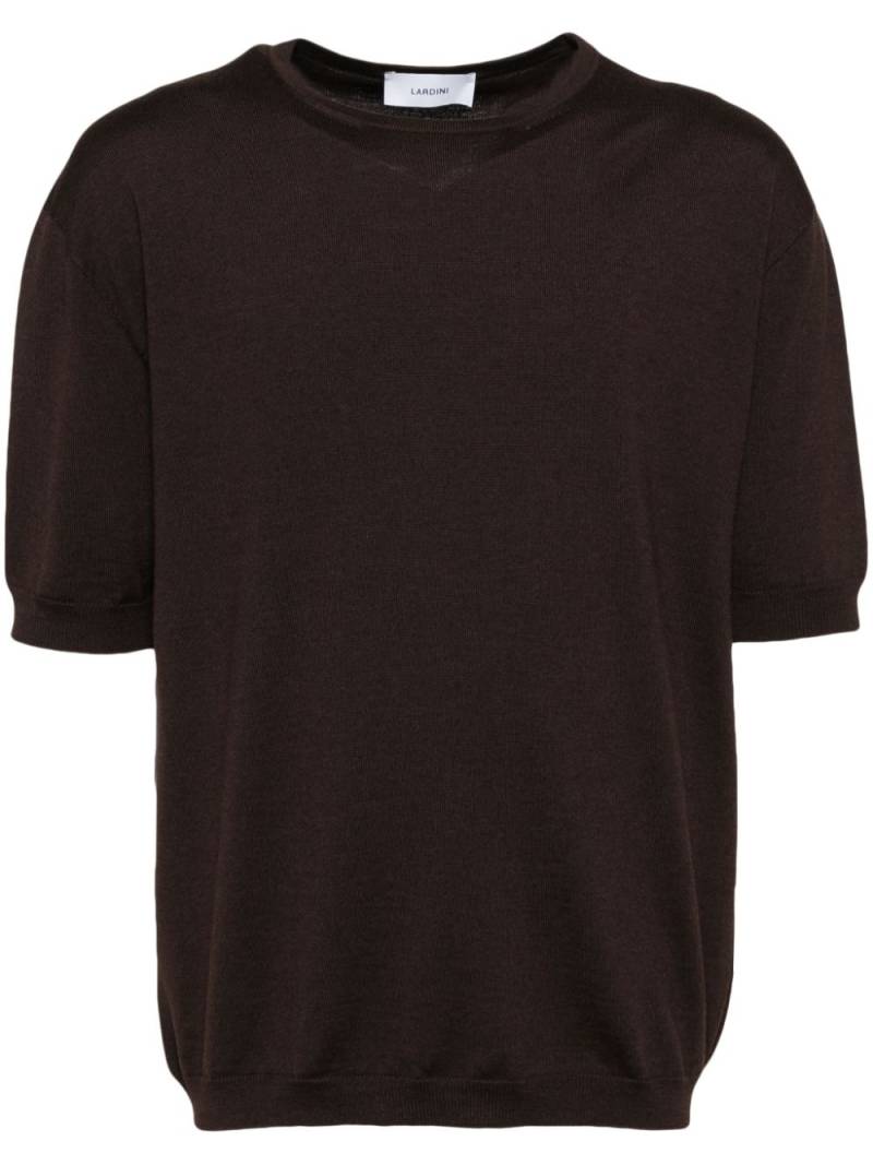 Lardini knitted T-shirt - Brown von Lardini