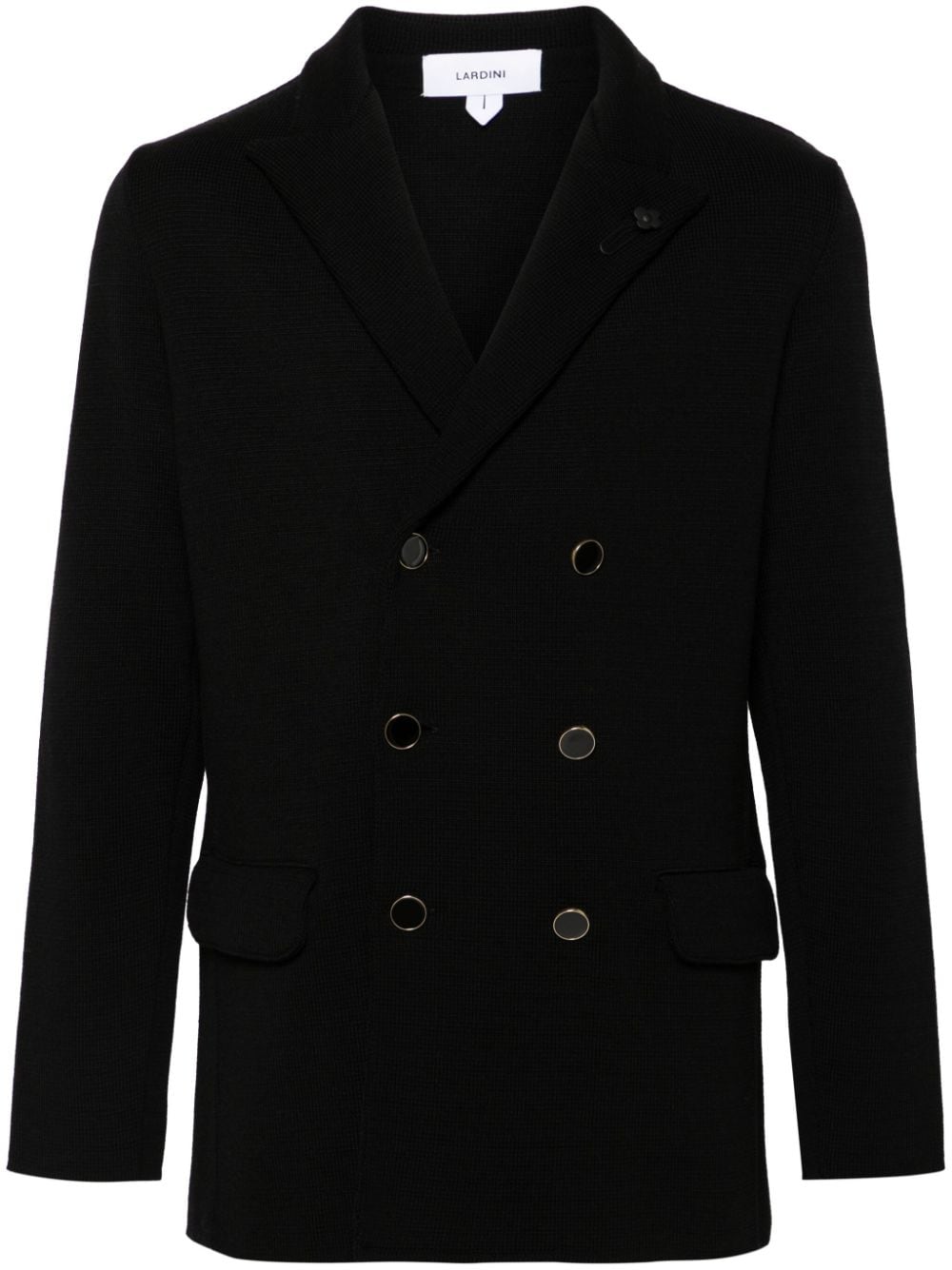 Lardini knitted blazer - Black von Lardini