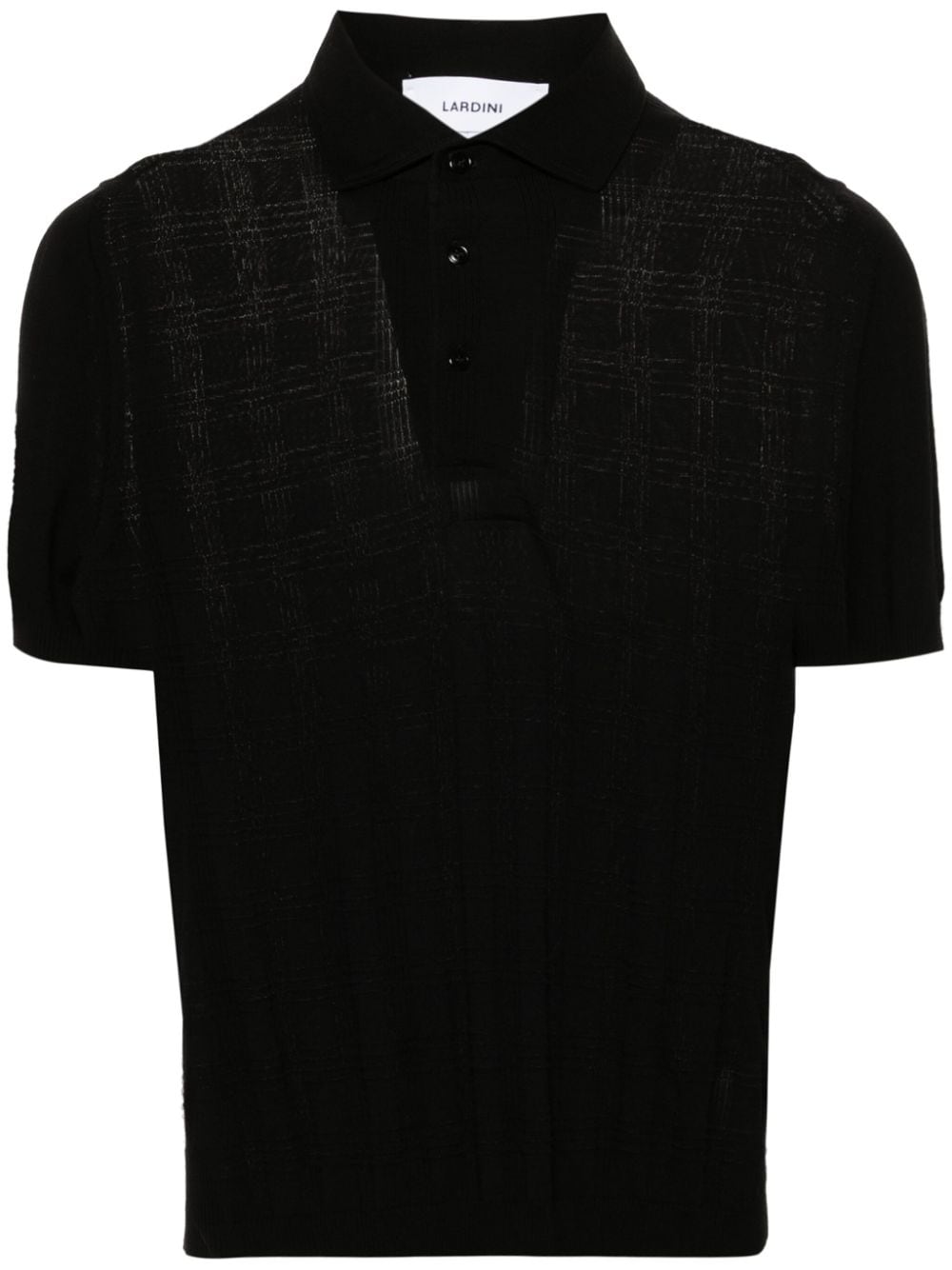 Lardini knitted polo shirt - Black von Lardini