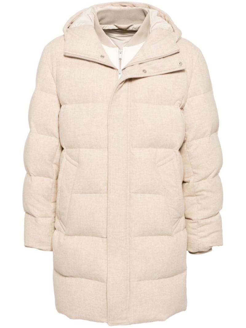 Lardini layer puffer jacket - Neutrals von Lardini