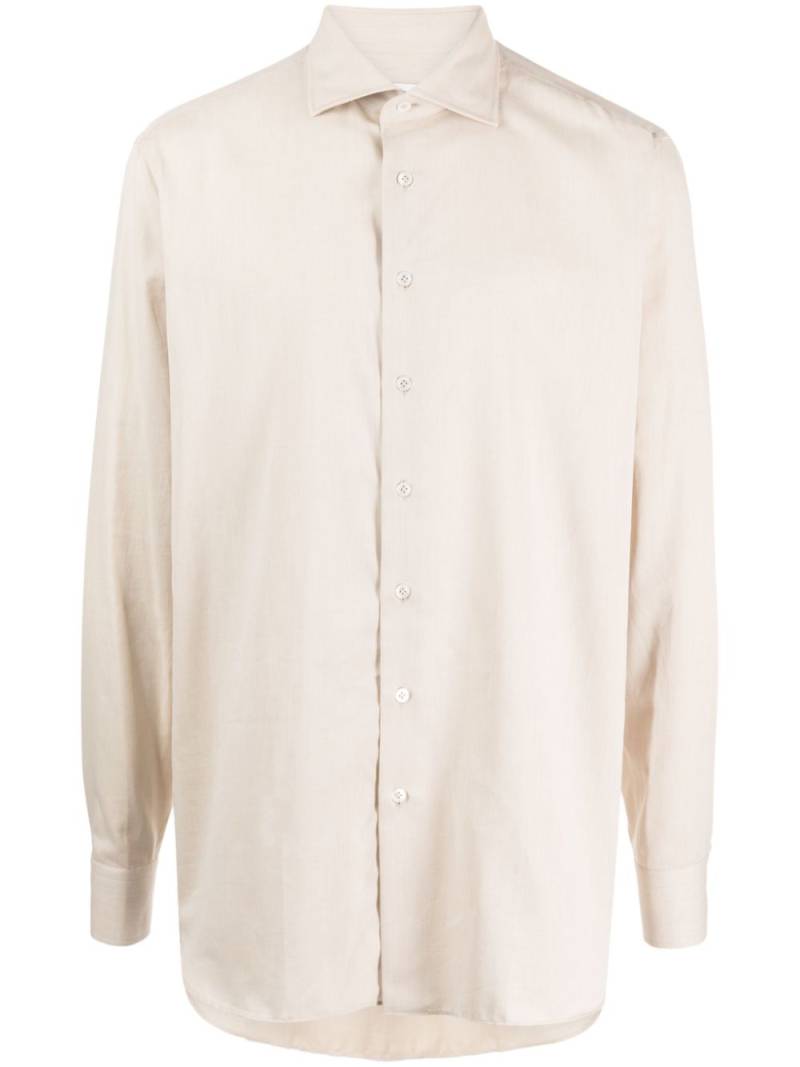 Lardini classic-collar long-sleeve shirt - White von Lardini