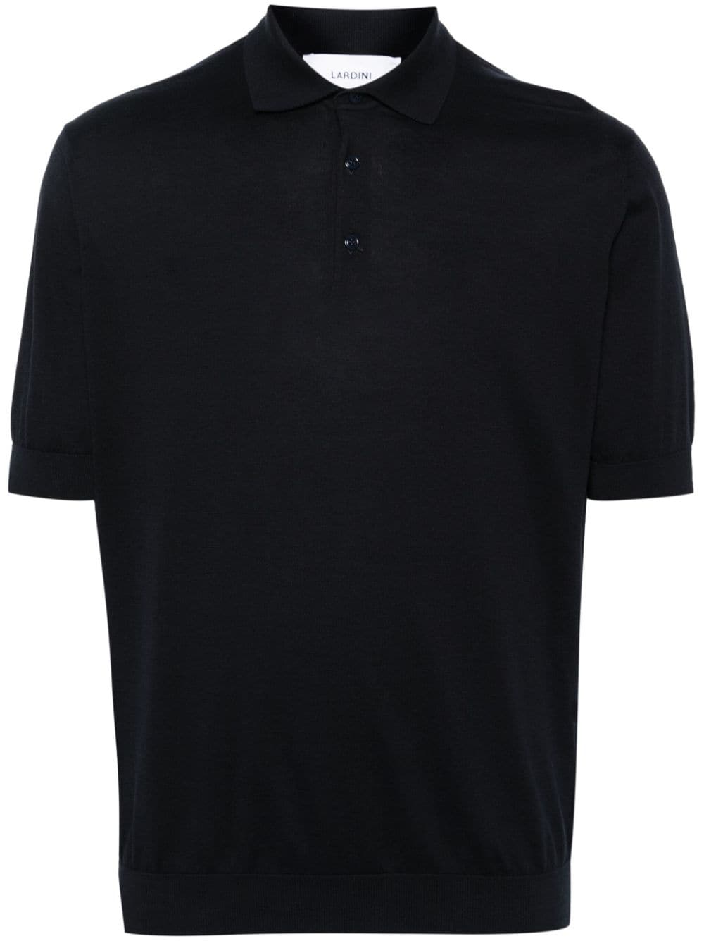 Lardini logo-embroidered cotton polo shirt - Blue von Lardini