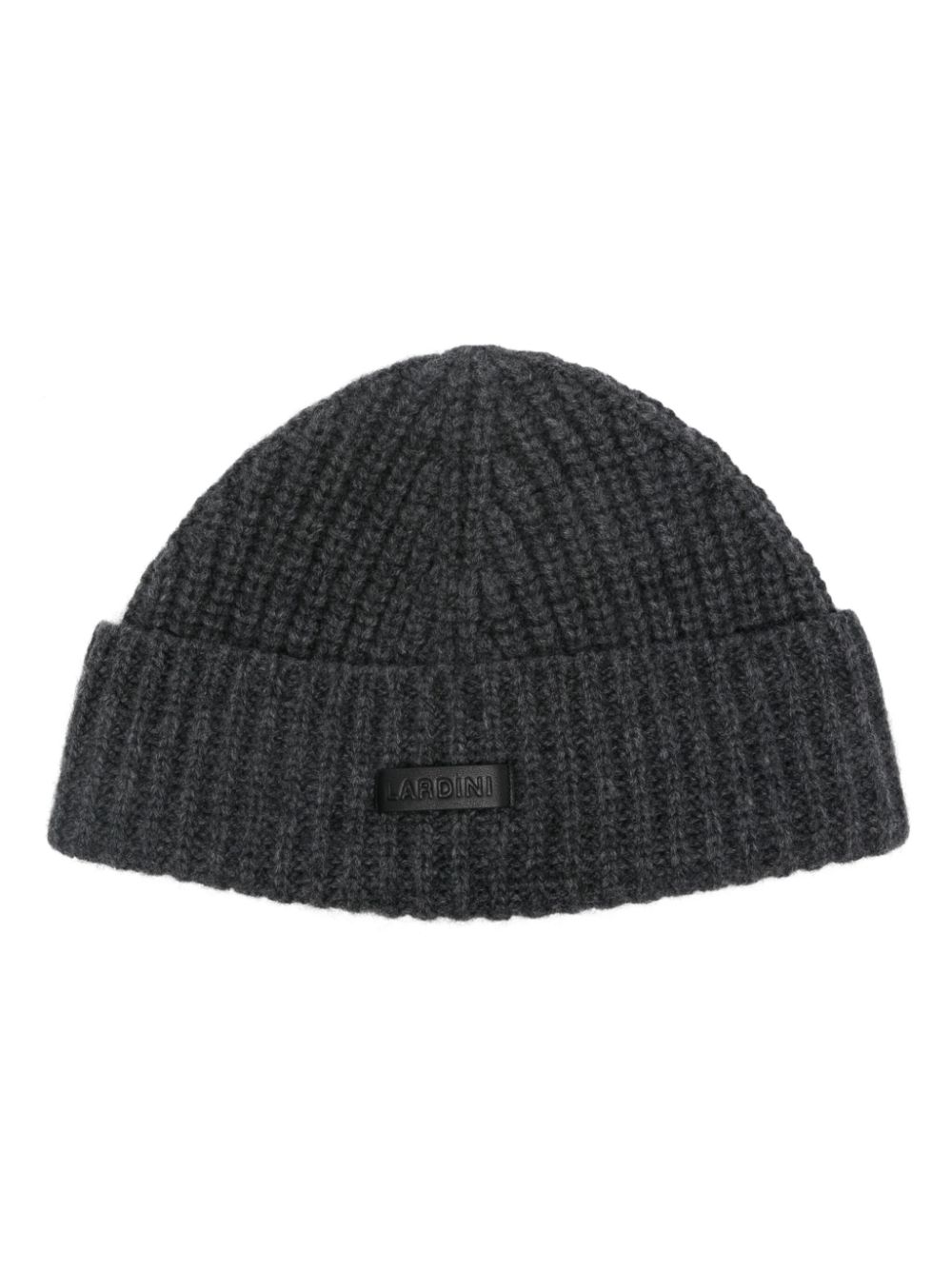 Lardini logo-patch beanie - Grey von Lardini